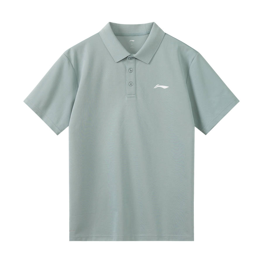 Li-Ning Li Ning Polo Shirt Men's Gray Jadeite Green