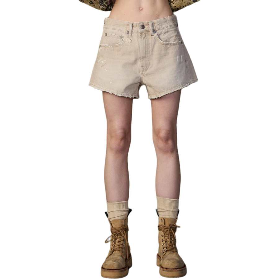 R13 Denim Shorts Women's Khaki Moderate Other