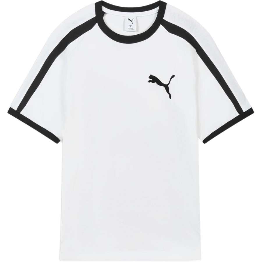 PUMA T Shirts Men's White 02 Crew Neck Moderate