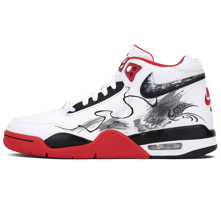 Nike Nike Flight Legacy Pu Impact Resistant Mid top Basketball Shoes Unisex
