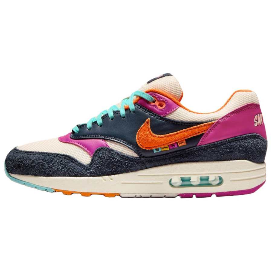 Nike Nike x MLB Air Max 1 Casual Shoes Unisex White Black Orange