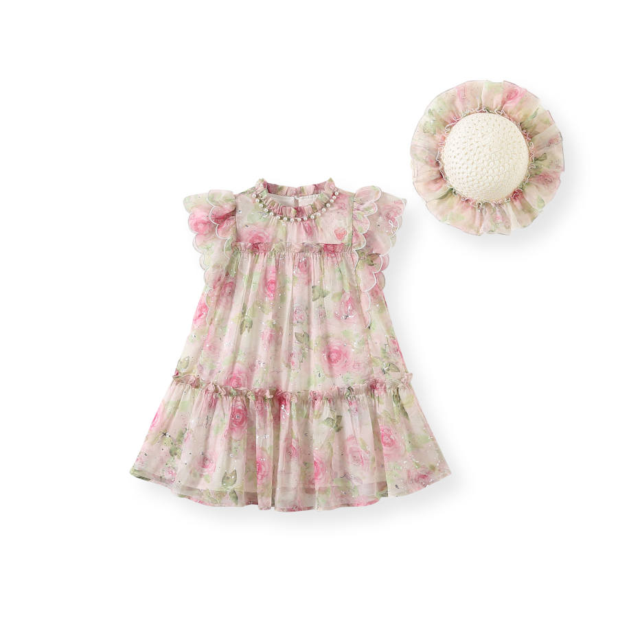 Disney Kids Dresses Crew Neck Thin Mid Length