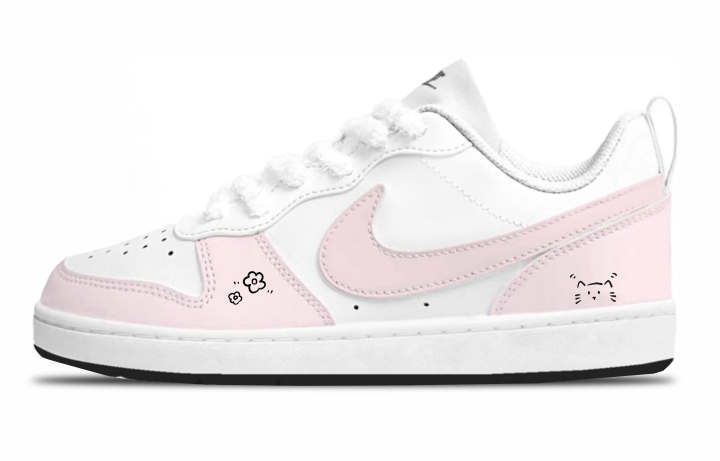 Nike Nike Court Borough Custard Cute Sticks Mimi Low top Kids' Skateboarding Shoes Pink Unisex