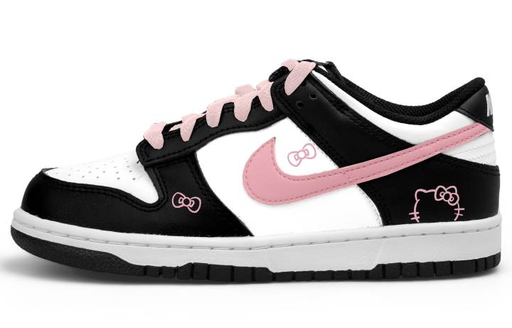 Nike Nike Dunk Low top Skateboard Shoes Black White Teenagers