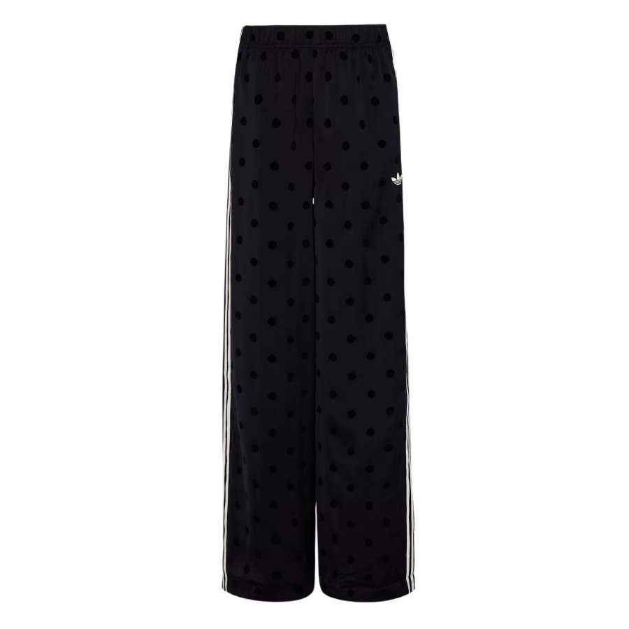Adidas Originals Satin POLKA DOTS WIDE LEG PANT Casual Pants Women's