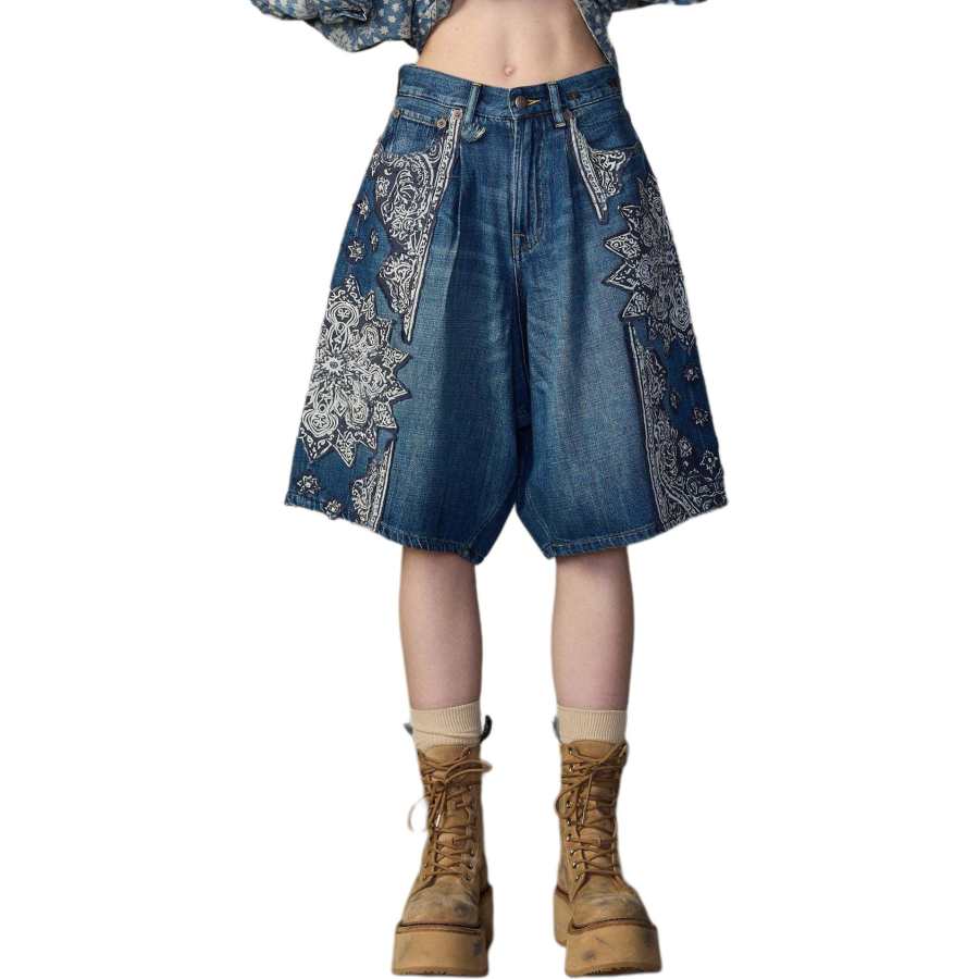 R13 Denim Shorts Women's Dark Blue Moderate Other