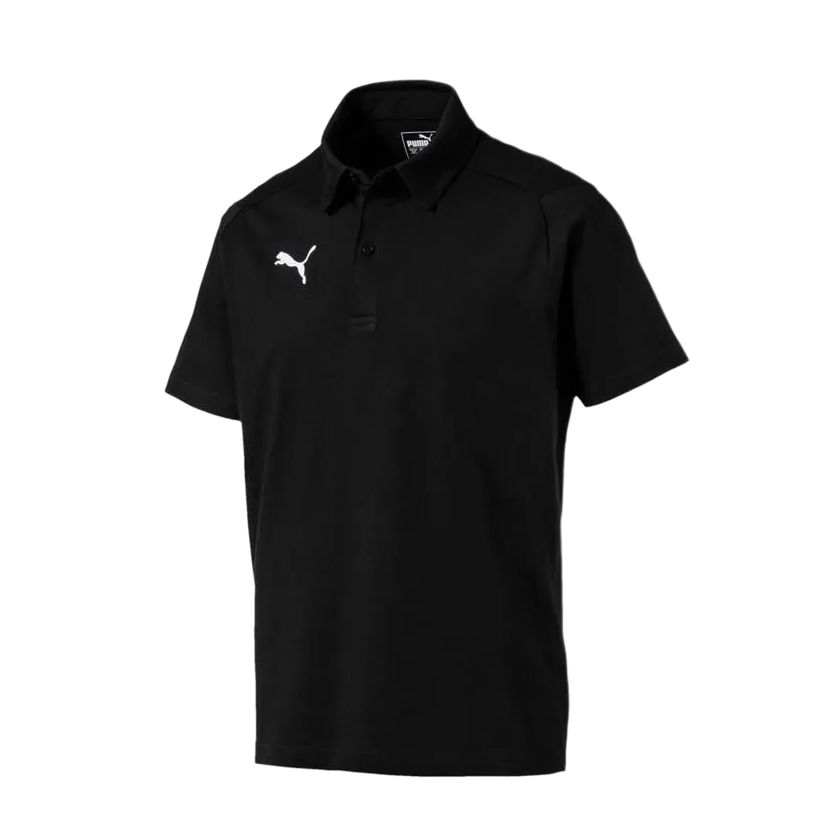 PUMA Polo Shirts Men's Black Polo Collar Moderate