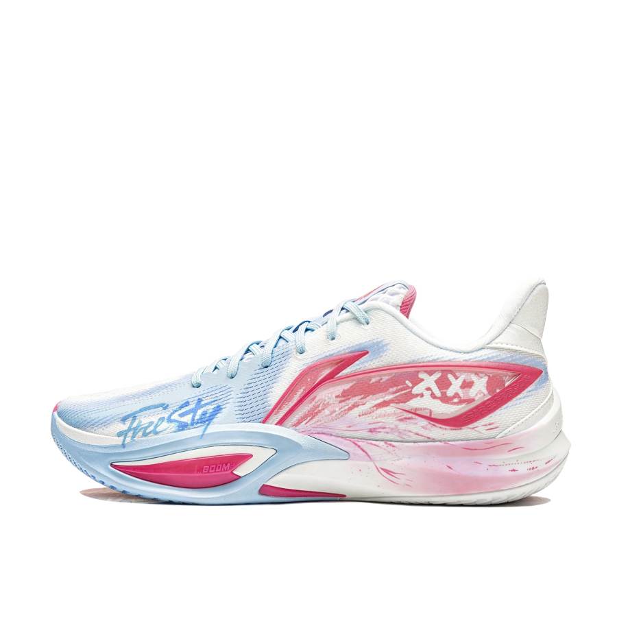 Li-Ning Li Ning Speed 3 Dazzling Ice Pink Rebound Grip Abrasion Resistant Breathable Slip Resistant Low top Basketball Shoes