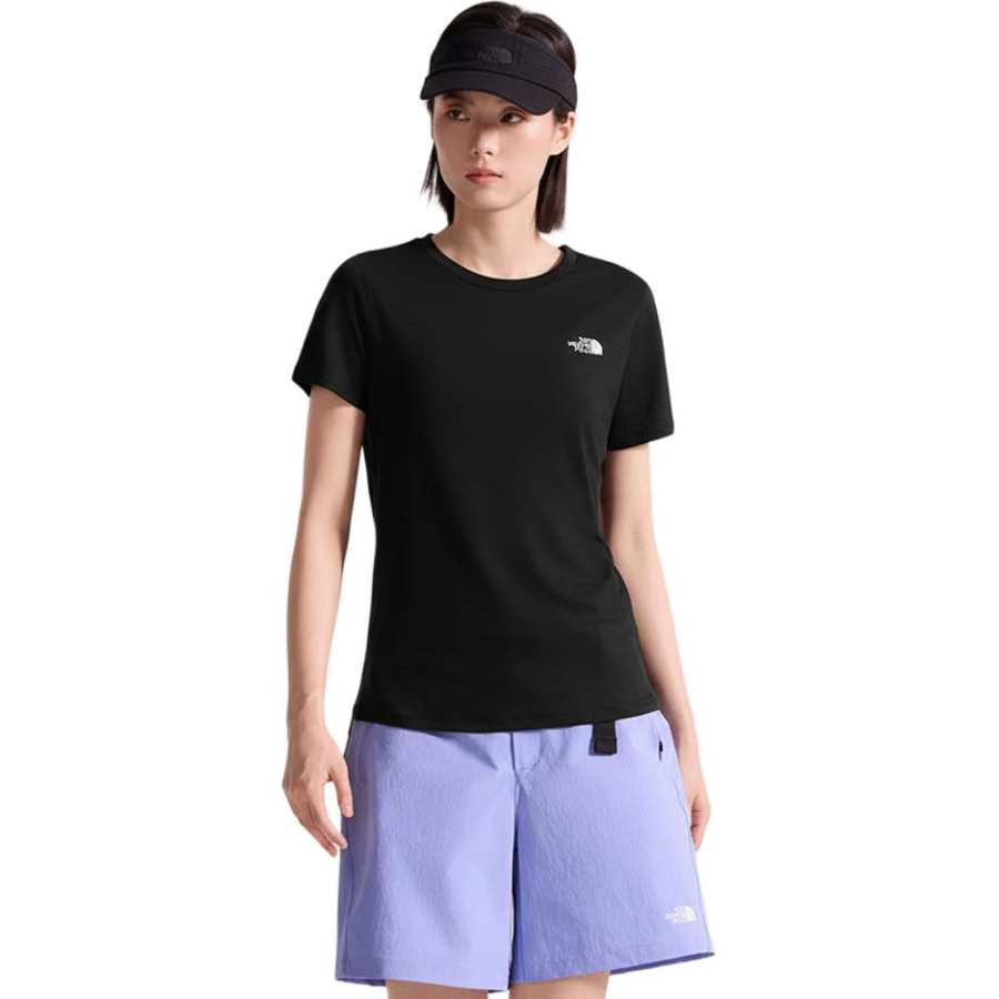 THE NORTH FACE T Shirts Women's JK3/Cosmic Black Crew Neck Thin