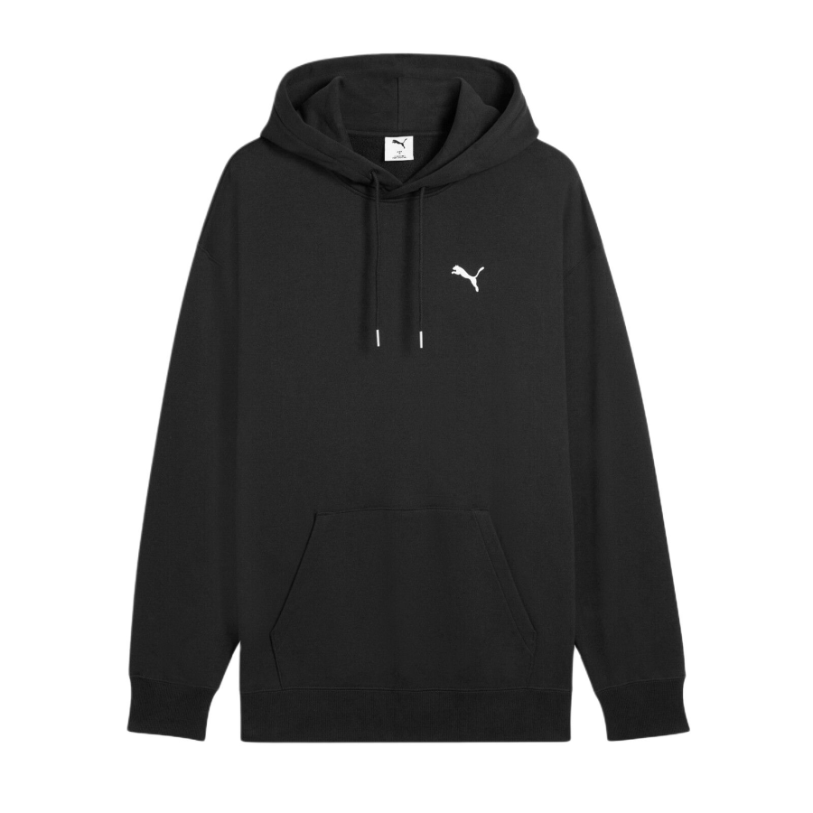 PUMA ESS Sweatshirts Men's Black Hooded Moderate