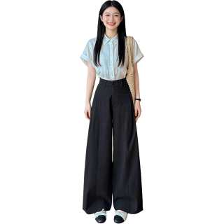 JBBCN Casual Pants Women's Moderate Wide Leg Pants