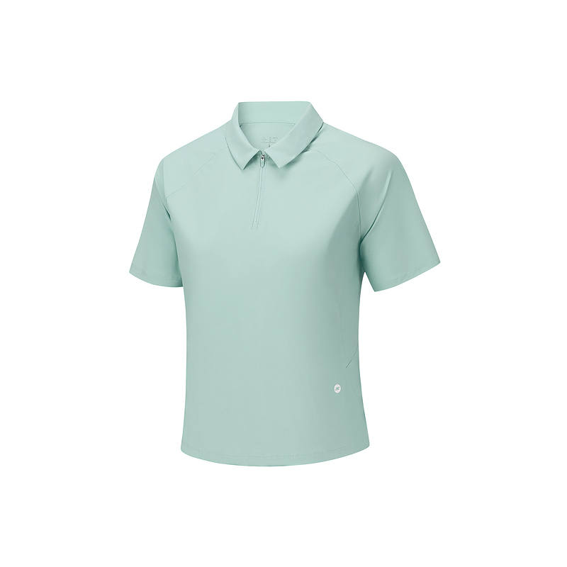 Skechers Polo Shirts Women's Mist Blue Color 02KN Polo Collar Moderate
