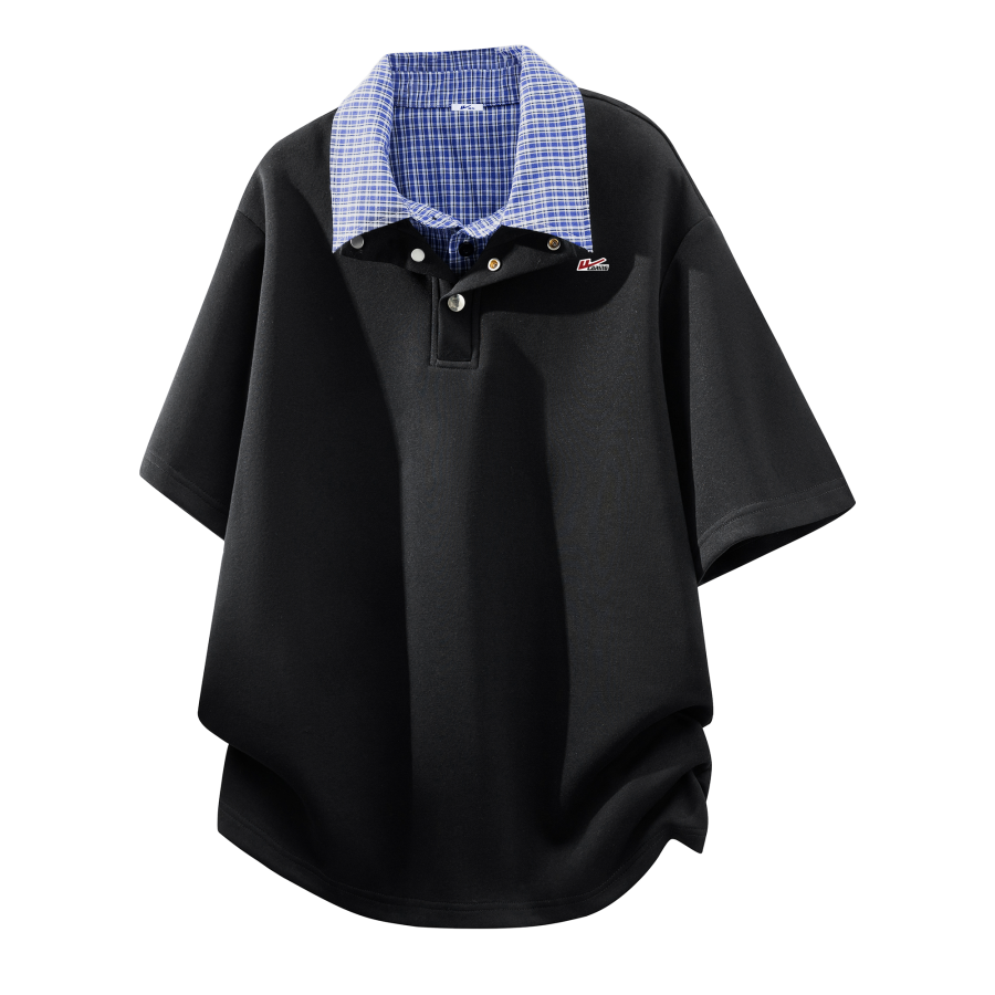 WARRIOR WARRIOR T Shirts Unisex Polo Collar Moderate Mock Two Piece
