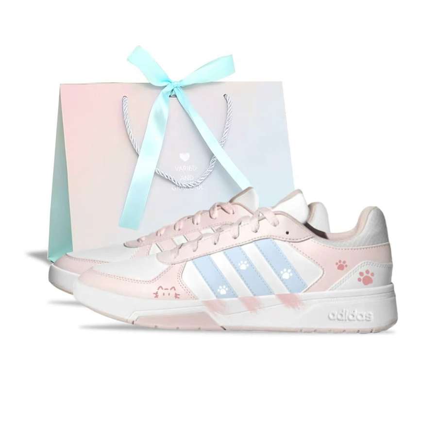 Adidas Adidas COURTBEAT Synthetic Leather Lightweight Breathable Low top Skateboard Shoes Unisex