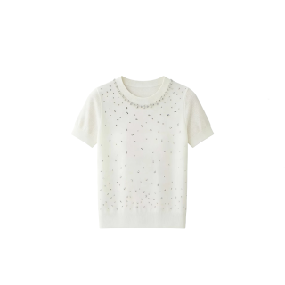 CPAURA Knitwear Women's Crew Neck Thin Base Layer