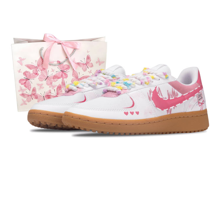 Nike Nike Field General '82 Spring Peach, Spacious Space Canvas Abrasion Resistant Low top Skateboard Shoes Women's