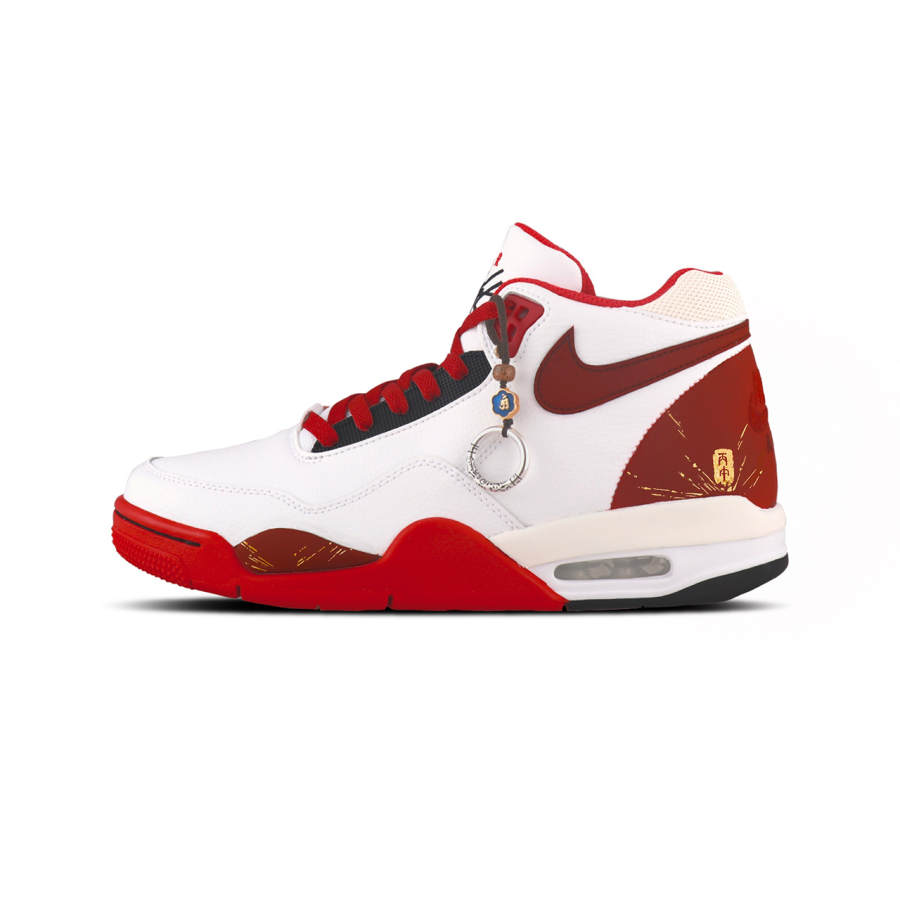 Nike Nike Flight Legacy Vintage Basketball Shoes Unisex Mid Top Red/White