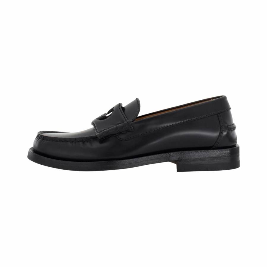 GUCCI GUCCI Interlocking G Leather Loafers