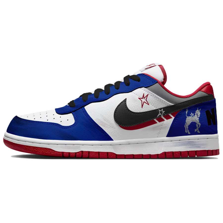 Nike Nike Big Abrasion Resistant Lightweight Breathable Low top Skateboard Shoes Men's Blue