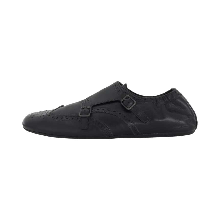 PRADA PRADA Shuffle Leather Casual Shoes Men's Black