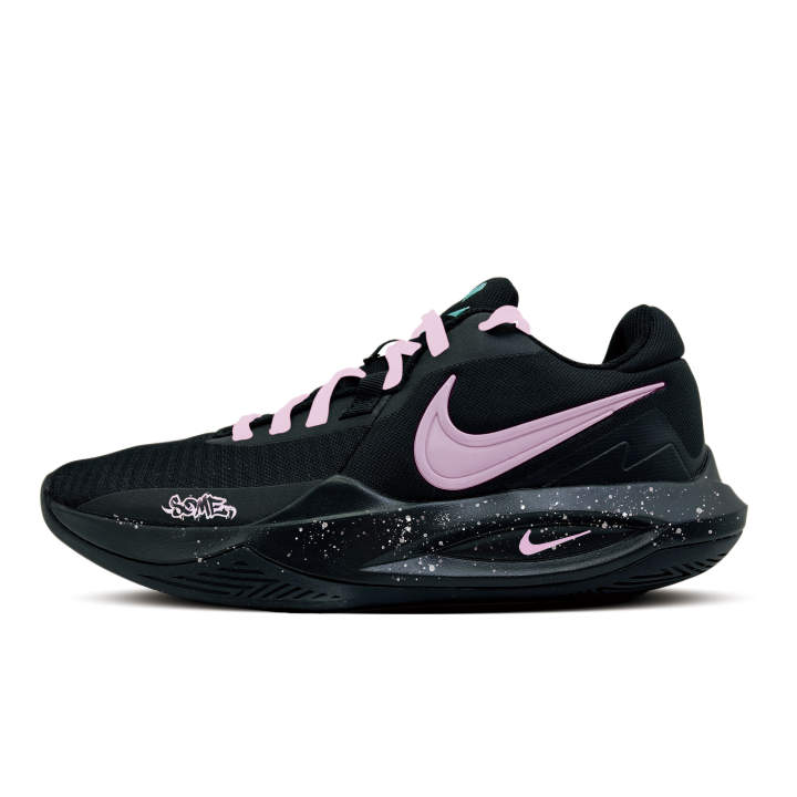 Nike Nike Precision 6 Linchuan Fabric Cushioning Abrasion Resistant Height Increasing Low top Rubber Basketball Shoes Unisex