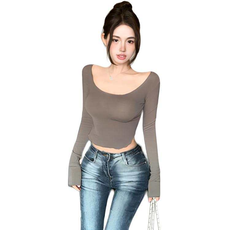 VENICEW T Shirts Women's U Neck