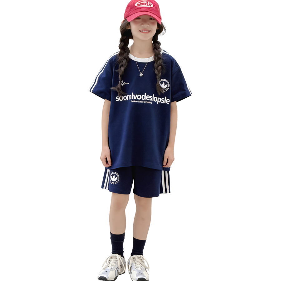 Lanza Girls' Set Summer Style Middle School Kids'