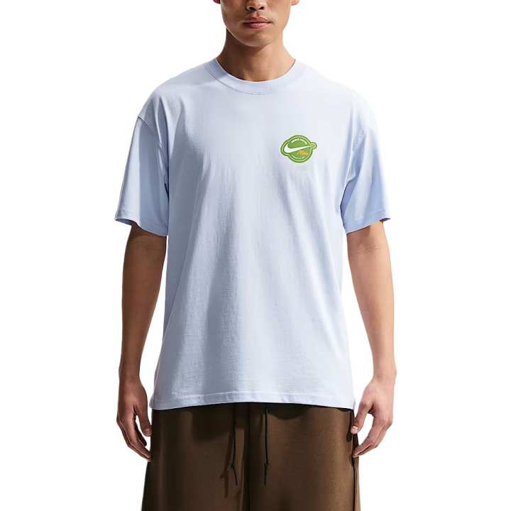 Nike Nike T Shirts Men's Hydrogen Blue Crew Neck Moderate