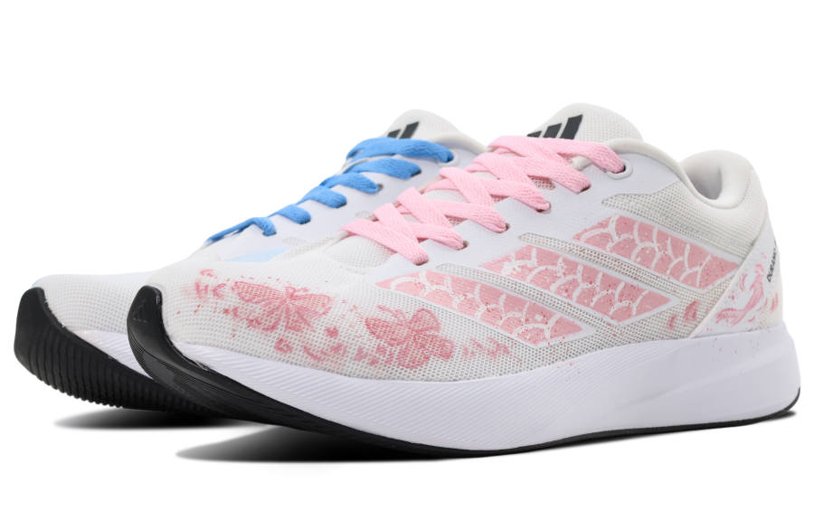 Adidas Adidas Duramo RC Mesh Cushioning Abrasion Resistant Low top Running Shoes Unisex White