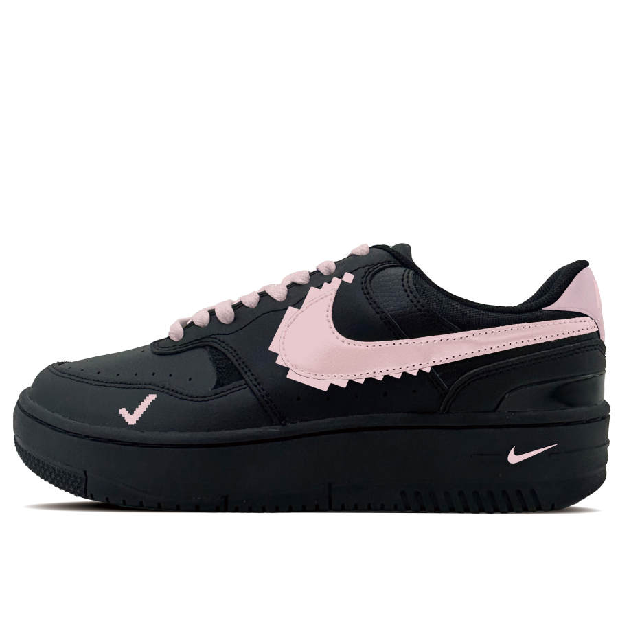Nike Nike Gamma Force Powder Base Synthetic Leather Abrasion Resistant Low top Skateboard Shoes Women's Black