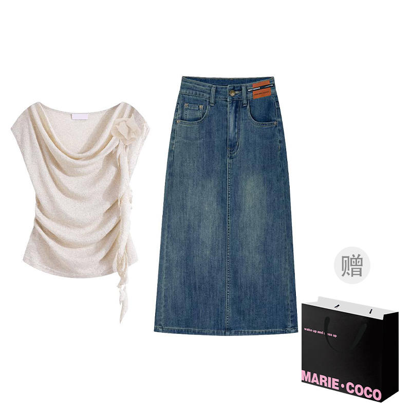 MARIE·COCO Two Piece Skirt Sets Women's Moderate Long