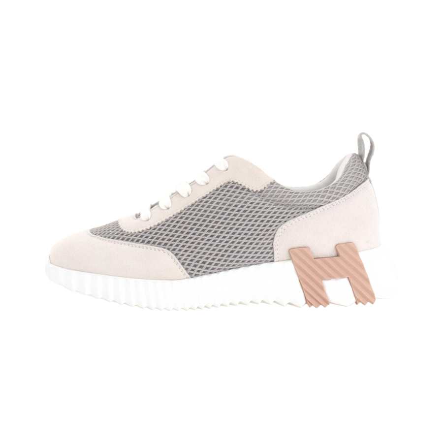 HERMES Leather Low top Casual Shoes Women's Beige