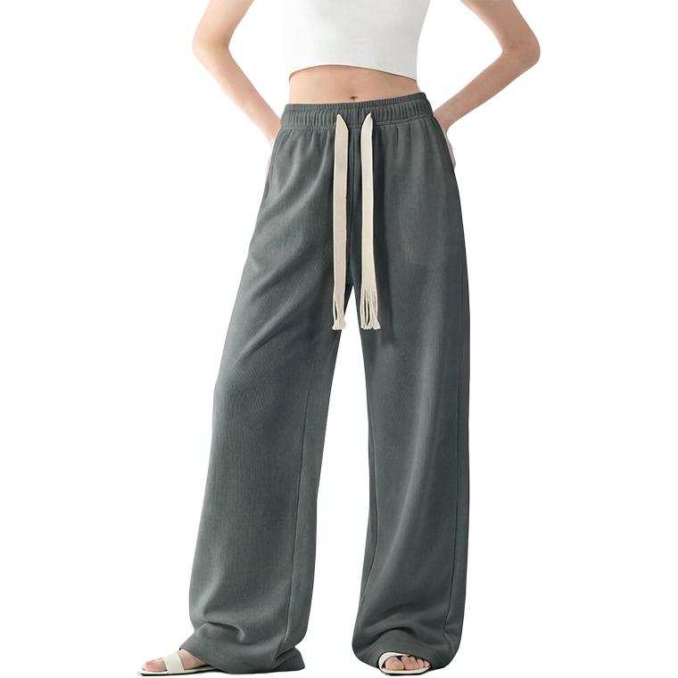 Tonlion Casual Pants Women's Moderate Straight Fit Pants