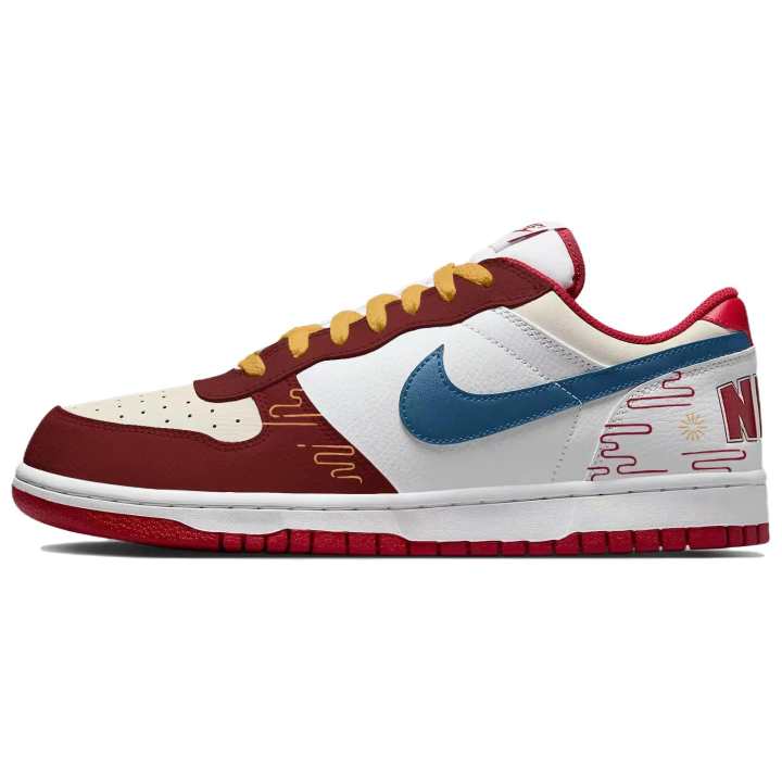 Nike Nike Big Low top Skateboard Shoes Men's Red Blue