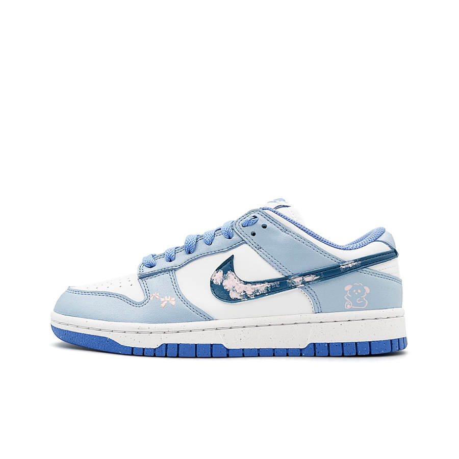 Nike Nike Dunk Sea Salt Milk Candy Abrasion Resistant Slip Resistant Low top Skateboard Shoes Women's Blue White