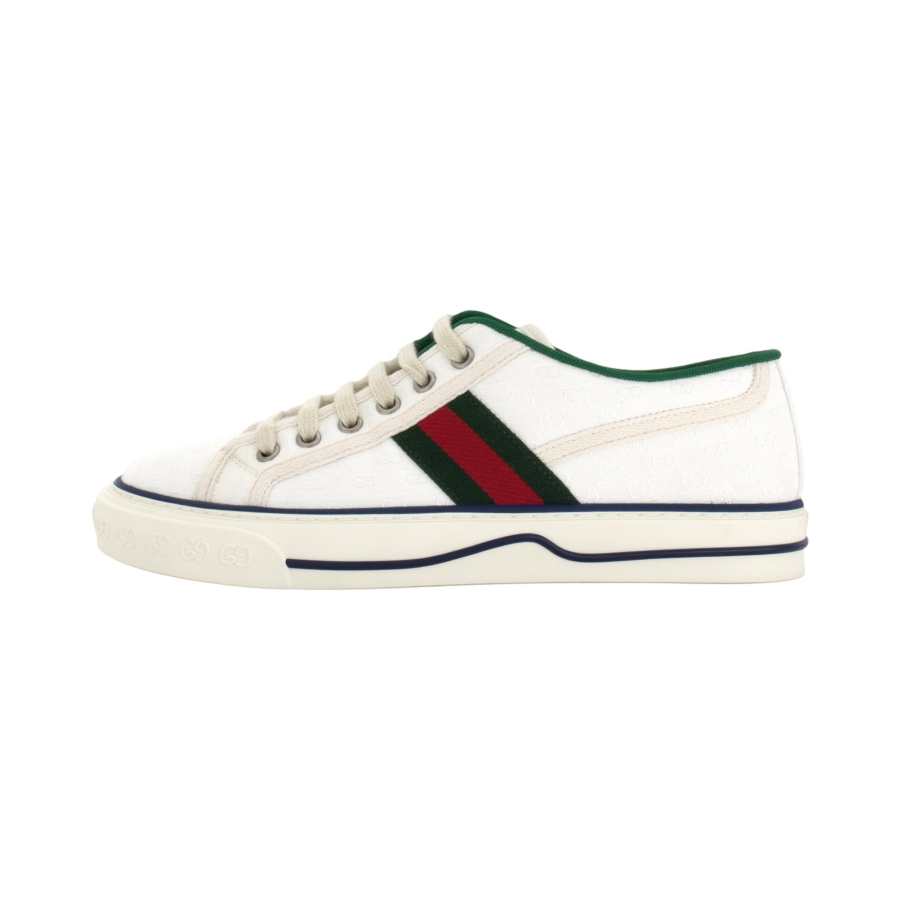 GUCCI Tennis 1977 Stylish Skateboarding Shoes Men's White