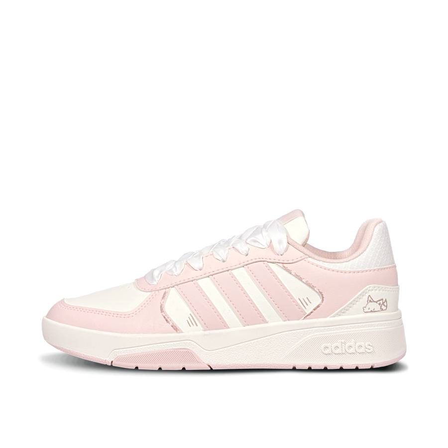 Adidas Adidas COURTBEAT Soft Cute Fox Low top Skateboard Shoes Unisex Pink White
