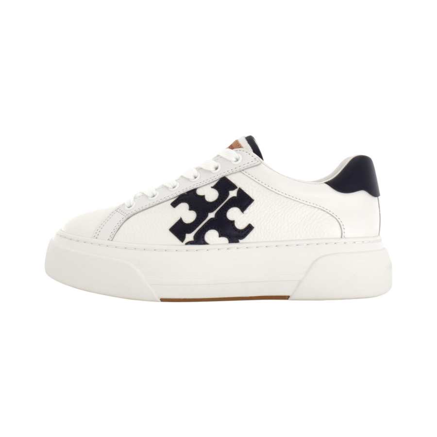 TORY BURCH Leather Low top Skateboard Shoes Women's White