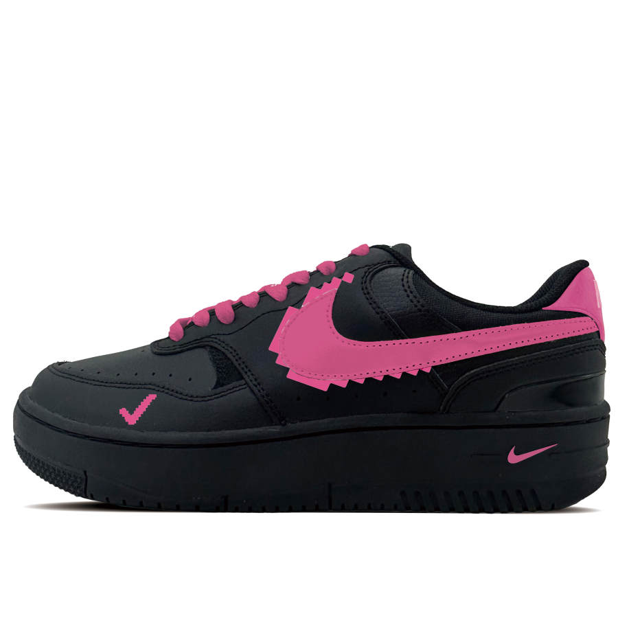 Nike Nike Gamma Force Tooth Essence Synthetic Leather Abrasion Resistant Low top Skateboard Shoes Women's Black