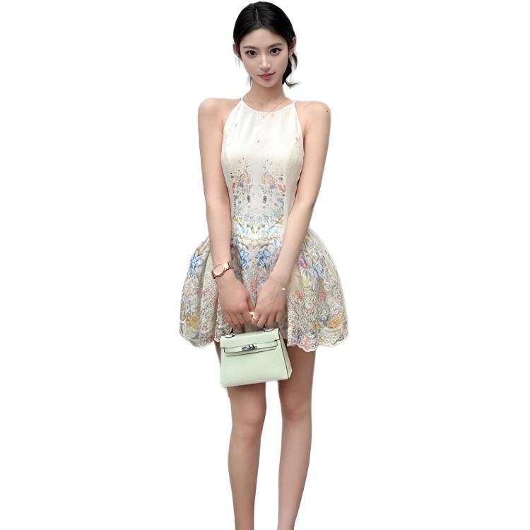 JBBCN JBBCN Sleeveless Dresses Women's Image Color Collarless Thin Extra Short