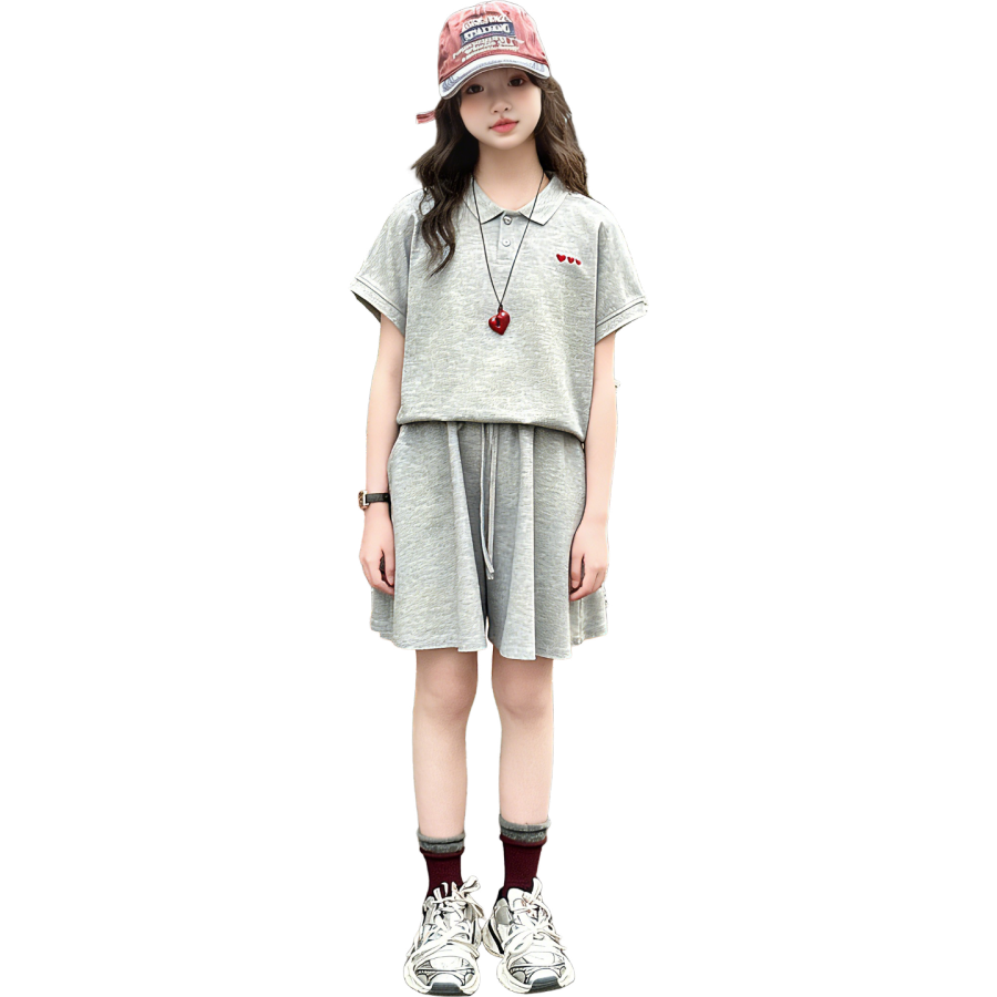 Lanza Girls' Set Summer Style Middle School Kids'