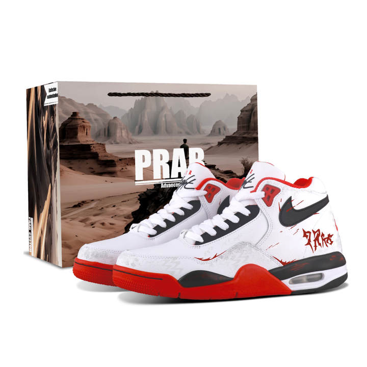 Nike Nike Flight Legacy Poor Odd Synthetic Leather Cushioning Abrasion Resistant Slip Resistant Mid top