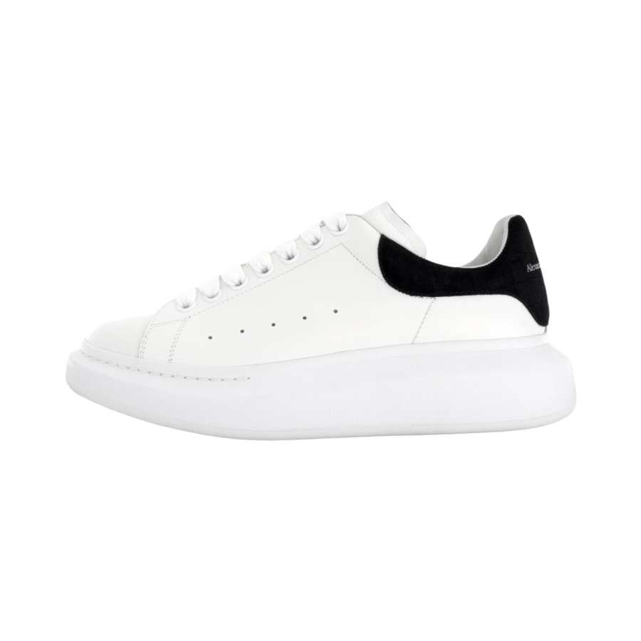 Alexander McQueen Oversized Sneaker Low top Stylish Skateboarding Shoes Men's White & Black