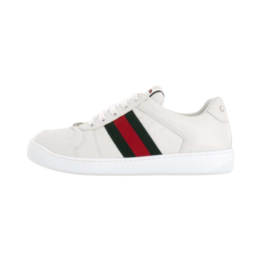 Gucci Wmns Screener 'GG Embossed - White Green Red' Women's