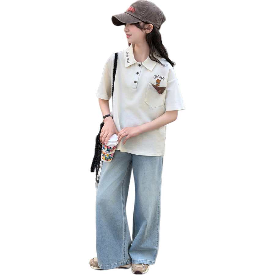 PLANDOO Kids Polo Shirts Polo Collar Thin