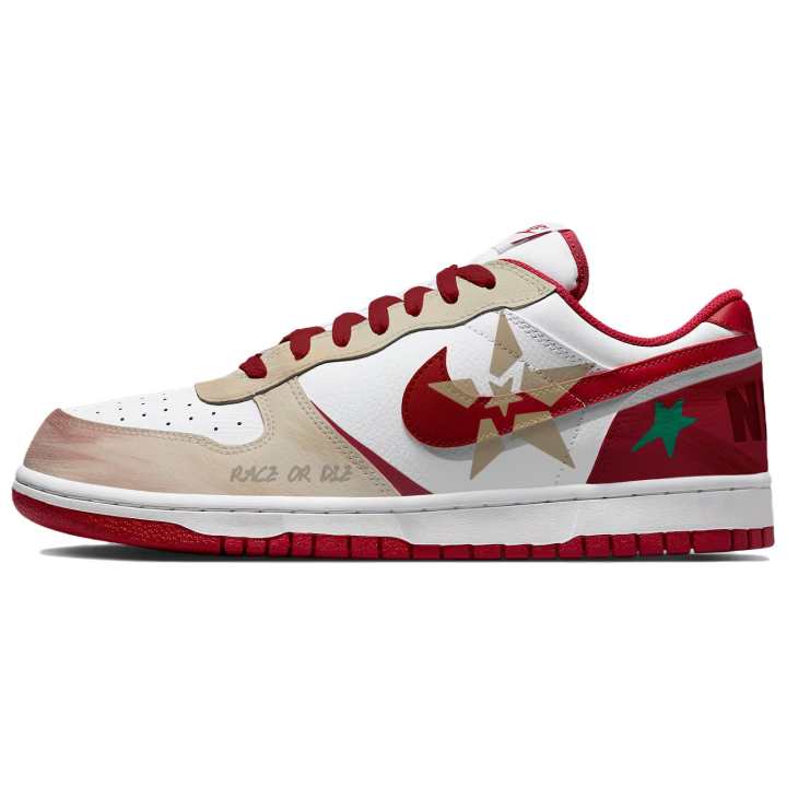 Nike Nike Big Abrasion Resistant Lightweight Breathable Low top Skateboard Shoes Men's Beige
