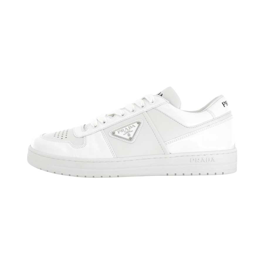 PRADA PRADA Downtown Leather Low top Skateboard Shoes Men's White