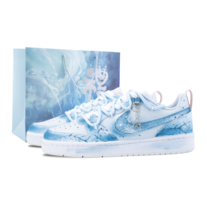 Nike Nike Court Sea Shadow Low top Kids' Skateboarding Shoes Blue White