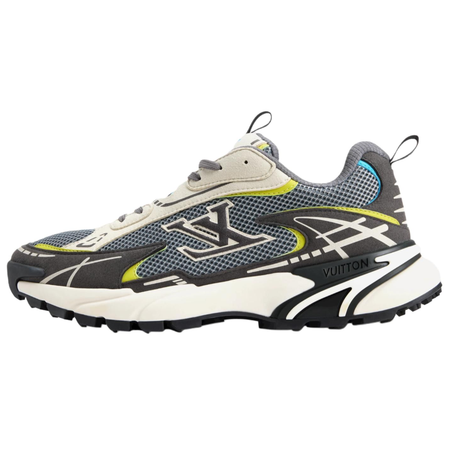 LOUIS VUITTON Tatic Runner Low top Casual Shoes Men's Gray