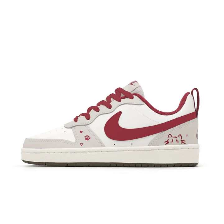Nike Nike Court Borough Lucky Kitten Synthetic Leather Slip Resistant, Abrasion Resistant, Lightweight Low top